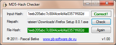 MD5-Hash Checker